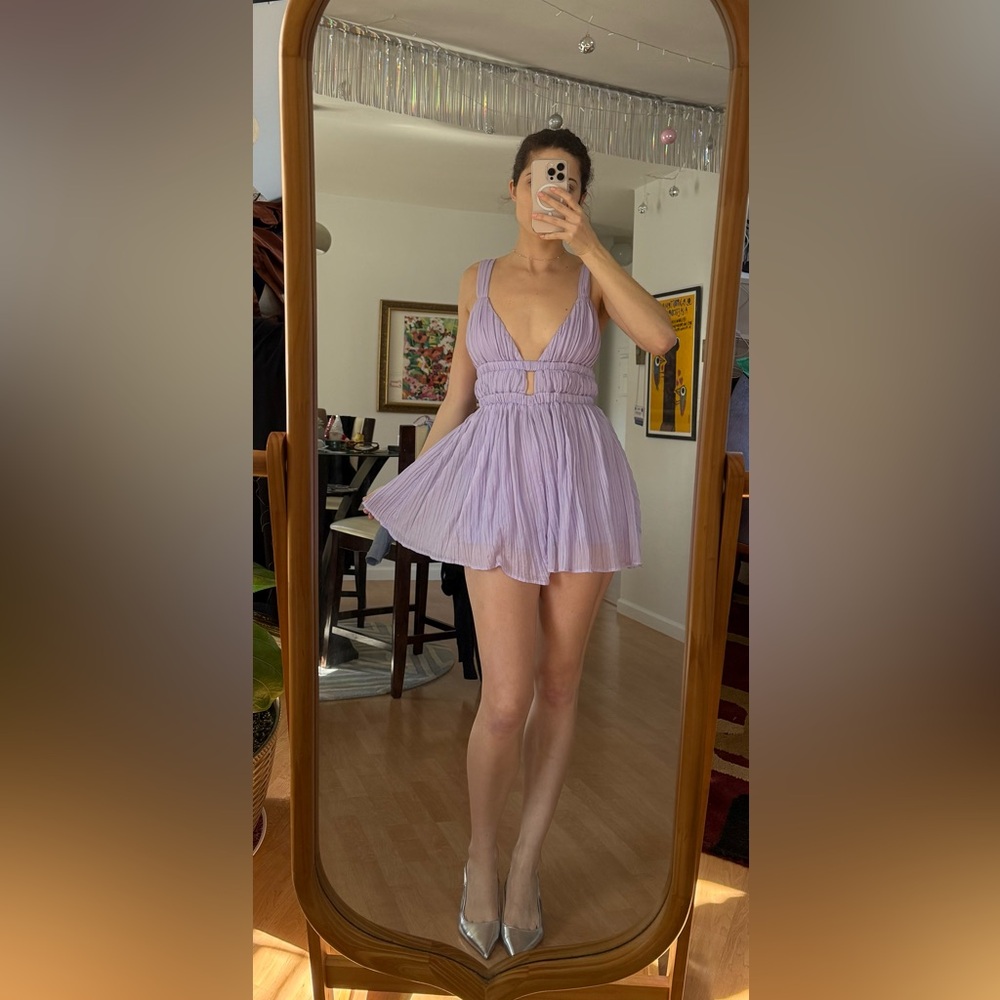 Lavender mini dress